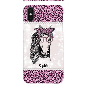 Personalized Girl Love Horse Phone Case Printed 22APR-LN04