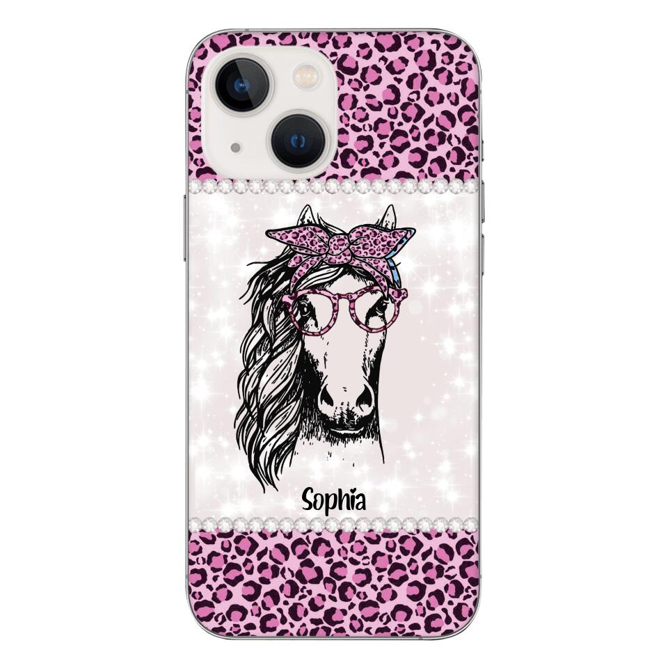 Personalized Girl Love Horse Phone Case Printed 22APR-LN04