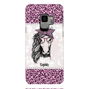 Personalized Girl Love Horse Phone Case Printed 22APR-LN04