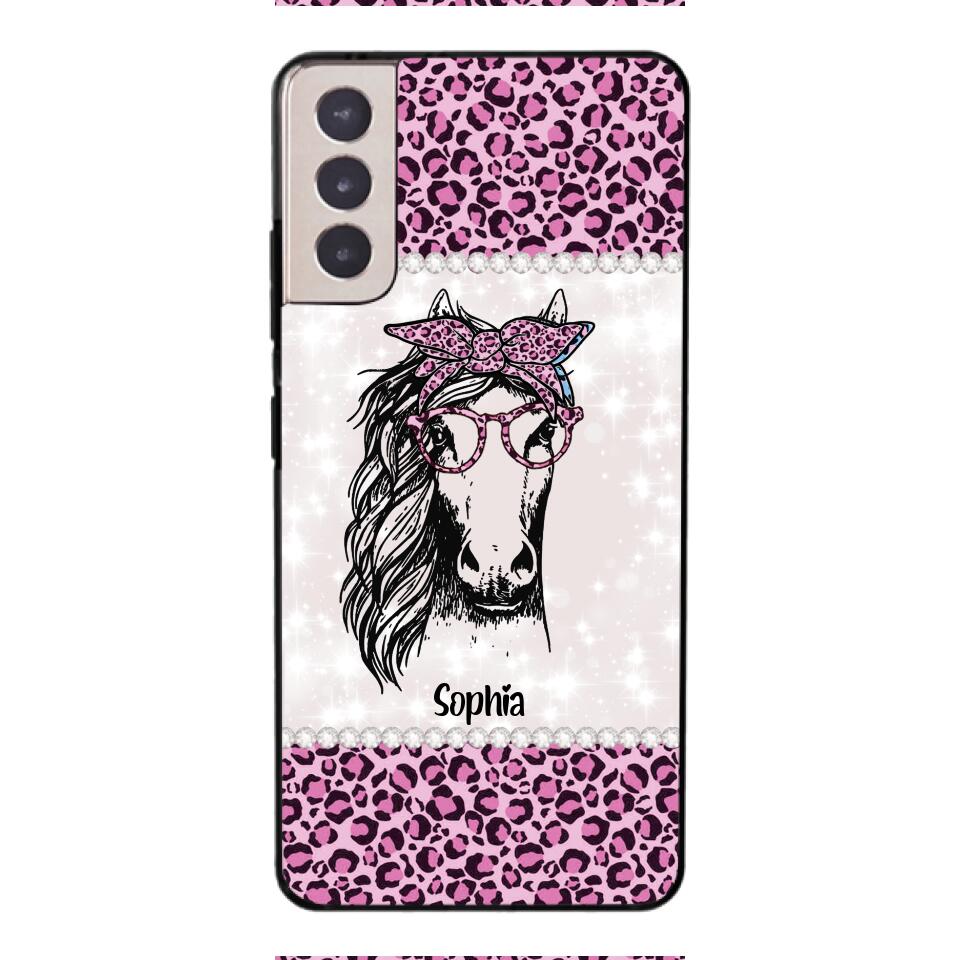 Personalized Girl Love Horse Phone Case Printed 22APR-LN04