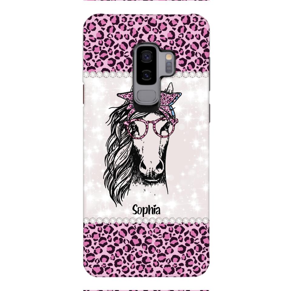 Personalized Girl Love Horse Phone Case Printed 22APR-LN04