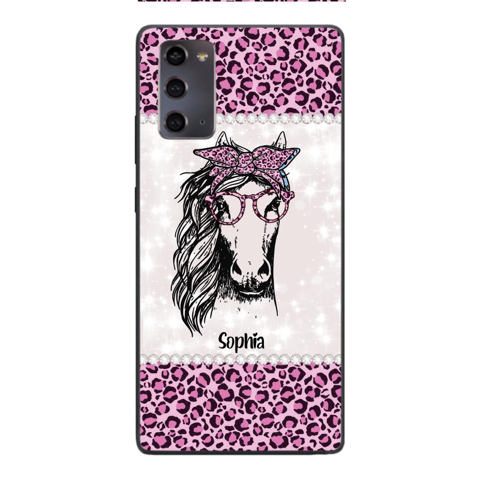 Personalized Girl Love Horse Phone Case Printed 22APR-LN04