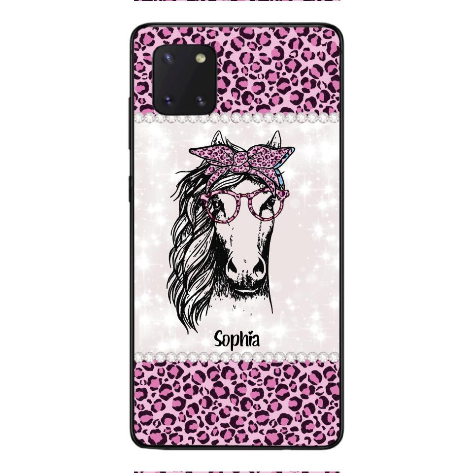 Personalized Girl Love Horse Phone Case Printed 22APR-LN04