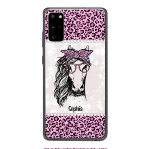 Personalized Girl Love Horse Phone Case Printed 22APR-LN04