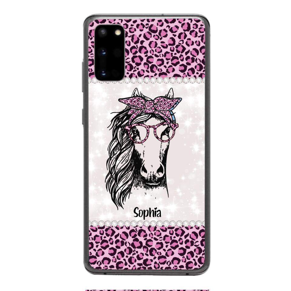 Personalized Girl Love Horse Phone Case Printed 22APR-LN04