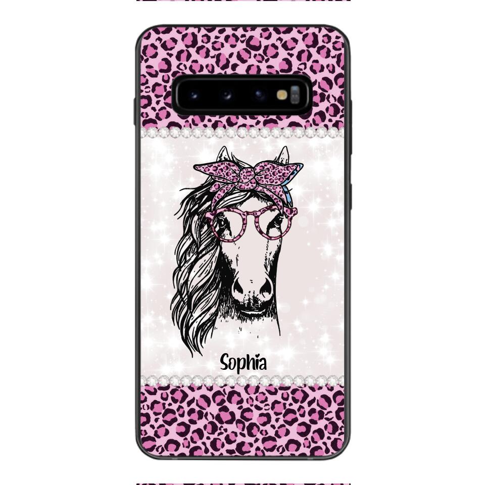 Personalized Girl Love Horse Phone Case Printed 22APR-LN04