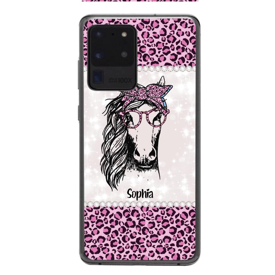 Personalized Girl Love Horse Phone Case Printed 22APR-LN04