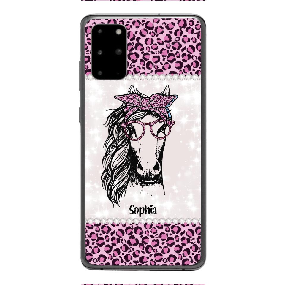 Personalized Girl Love Horse Phone Case Printed 22APR-LN04