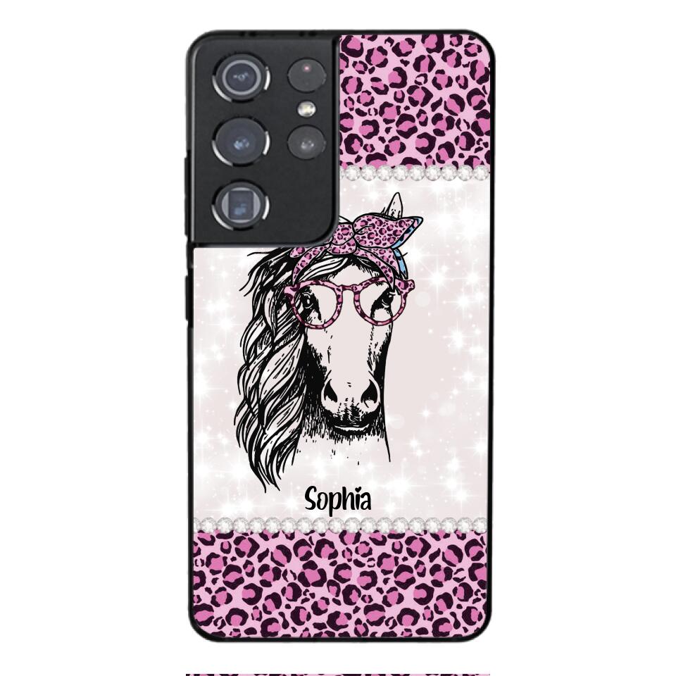 Personalized Girl Love Horse Phone Case Printed 22APR-LN04