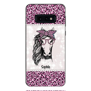 Personalized Girl Love Horse Phone Case Printed 22APR-LN04