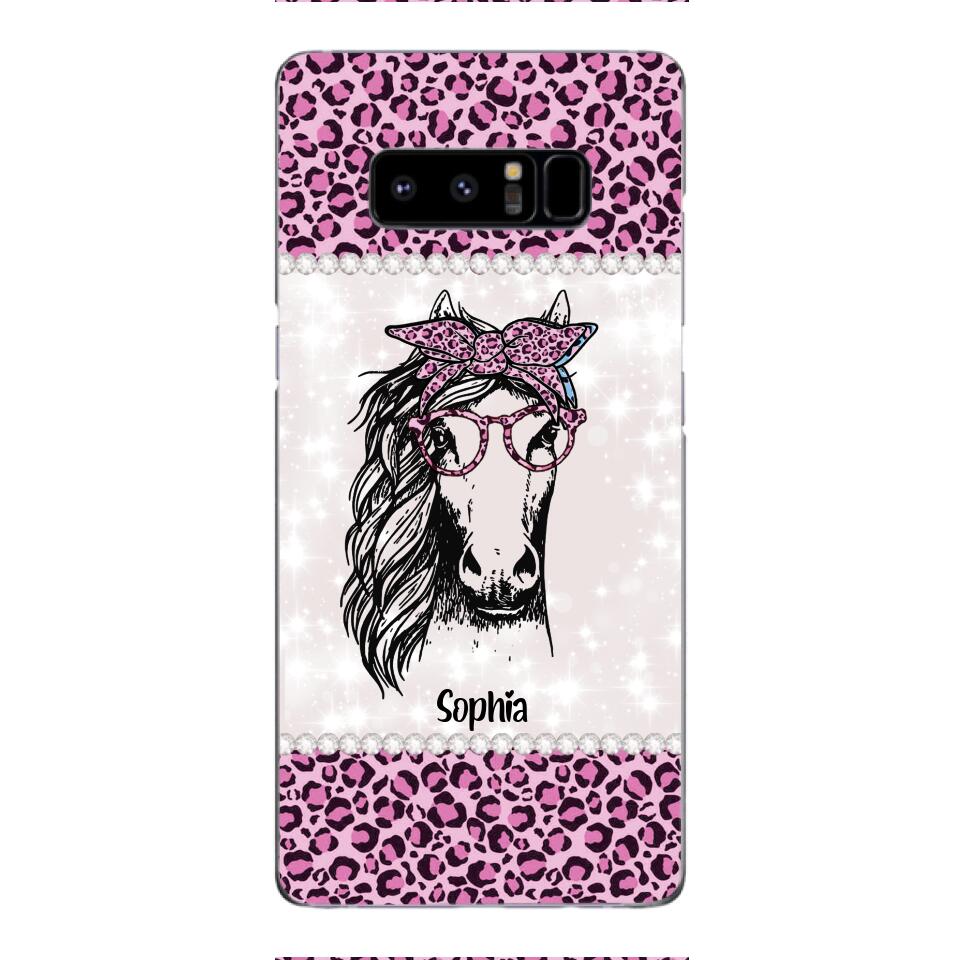 Personalized Girl Love Horse Phone Case Printed 22APR-LN04