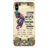 Personalized Grandma Butterfly Phone Case Printed 22APR-HC04