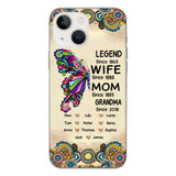 Personalized Grandma Butterfly Phone Case Printed 22APR-HC04