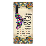 Personalized Grandma Butterfly Phone Case Printed 22APR-HC04