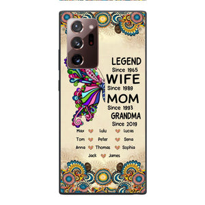 Personalized Grandma Butterfly Phone Case Printed 22APR-HC04