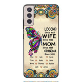 Personalized Grandma Butterfly Phone Case Printed 22APR-HC04