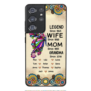 Personalized Grandma Butterfly Phone Case Printed 22APR-HC04