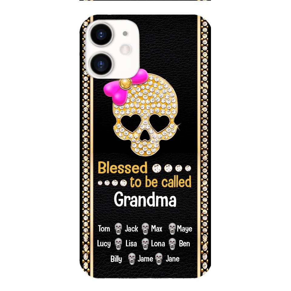 Personalized Grandma Skull Phone Case Printed V3Q 0504