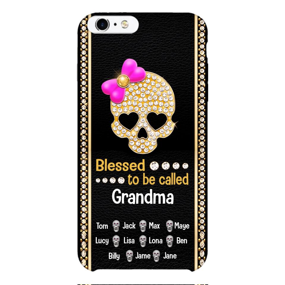 Personalized Grandma Skull Phone Case Printed V3Q 0504