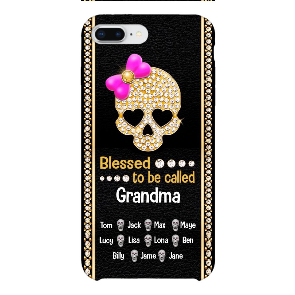 Personalized Grandma Skull Phone Case Printed V3Q 0504