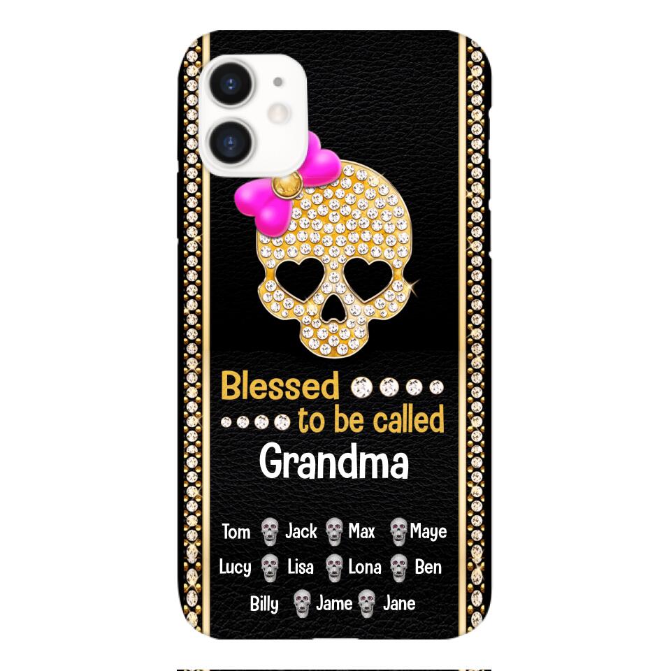 Personalized Grandma Skull Phone Case Printed V3Q 0504