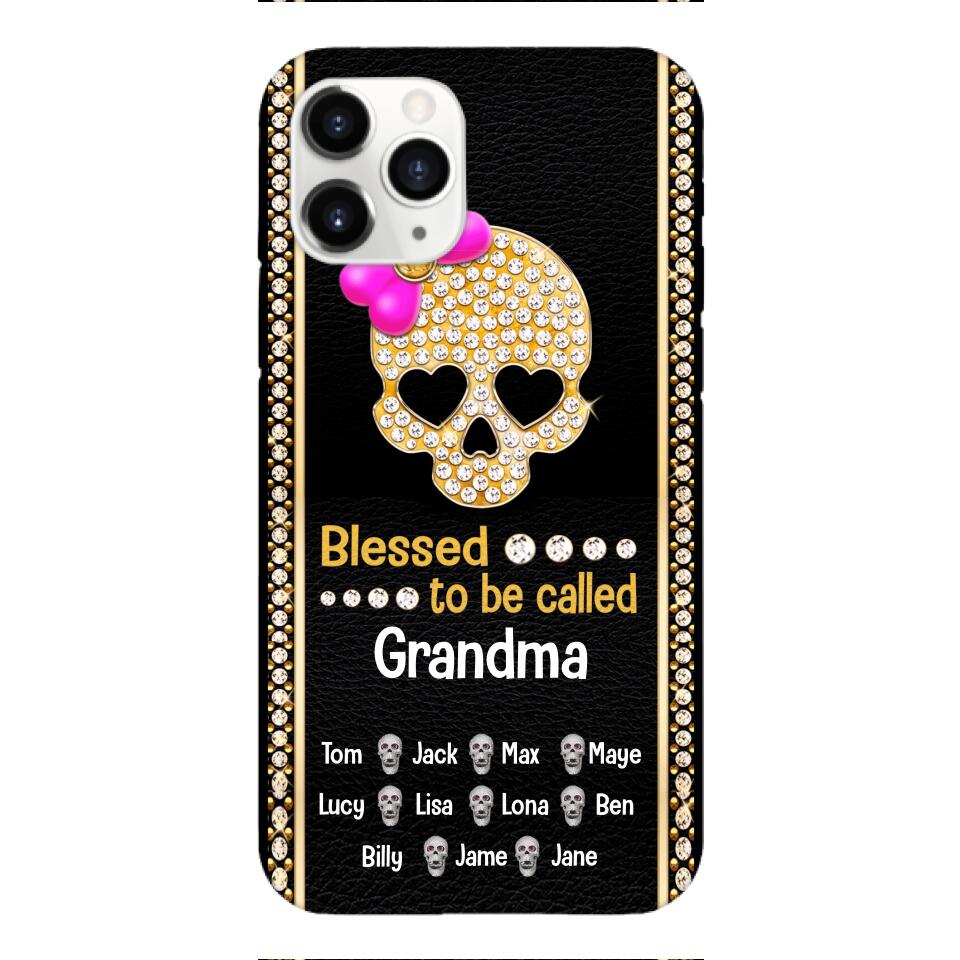 Personalized Grandma Skull Phone Case Printed V3Q 0504