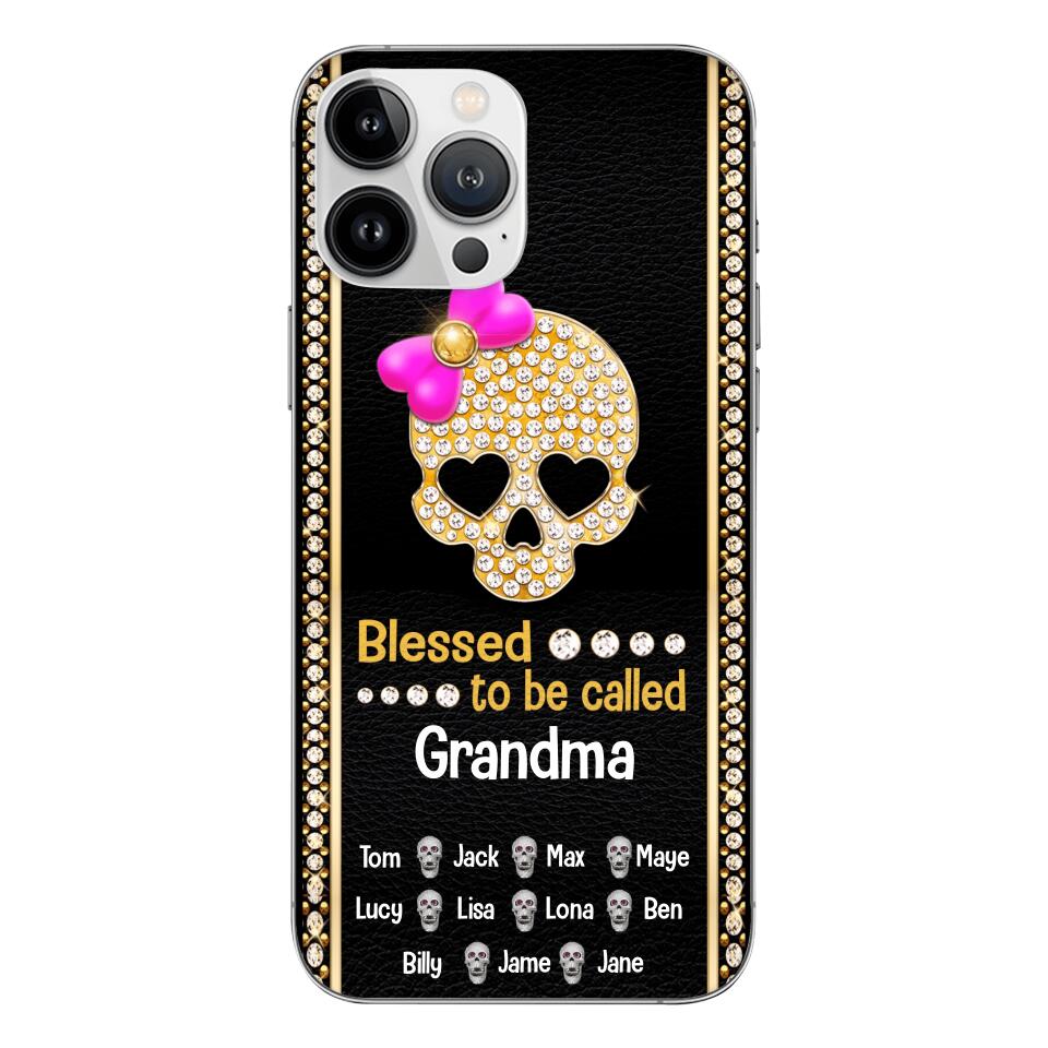 Personalized Grandma Skull Phone Case Printed V3Q 0504