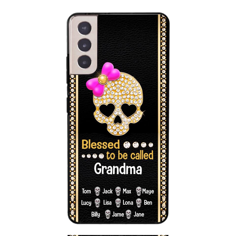 Personalized Grandma Skull Phone Case Printed V3Q 0504