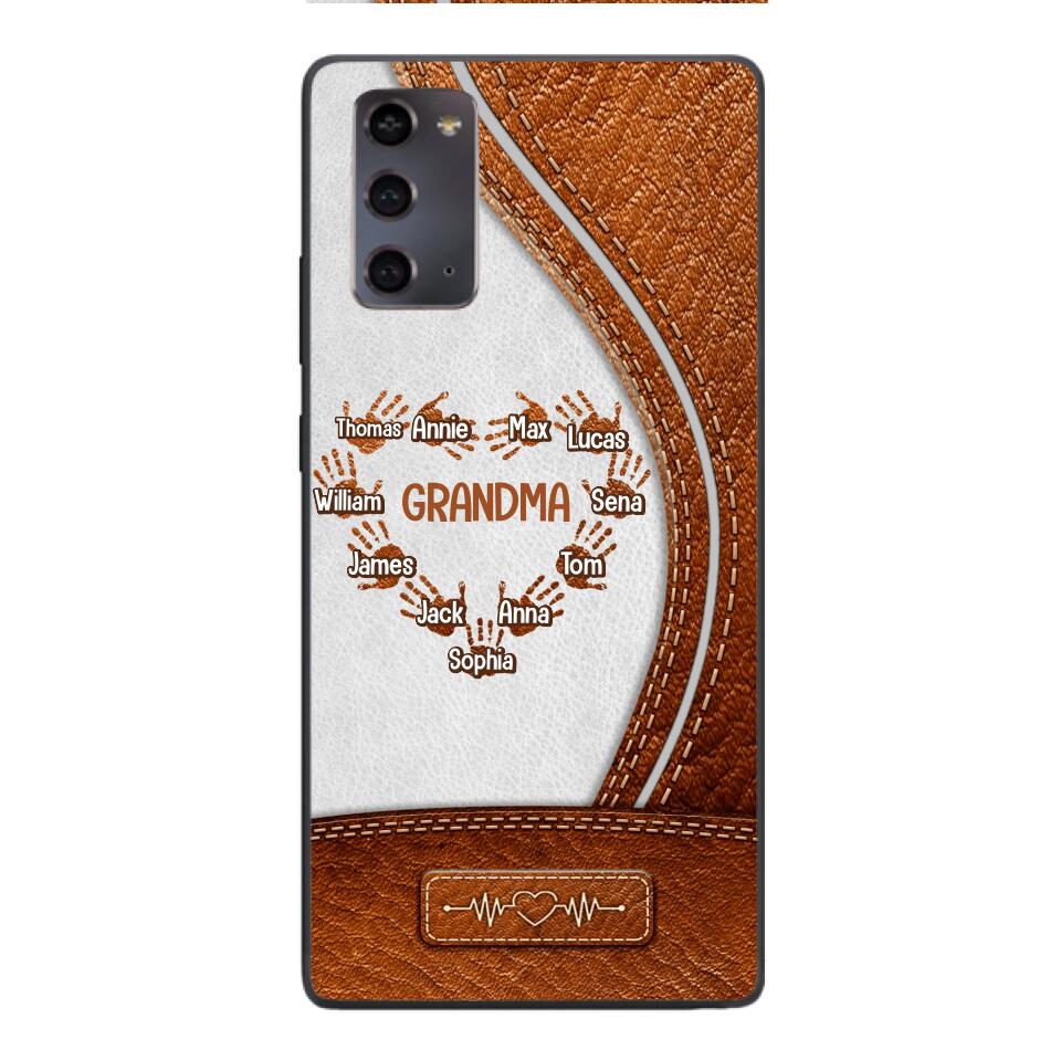 Personalized Grandma Kid Phone Case Printed 22APR-HQ04