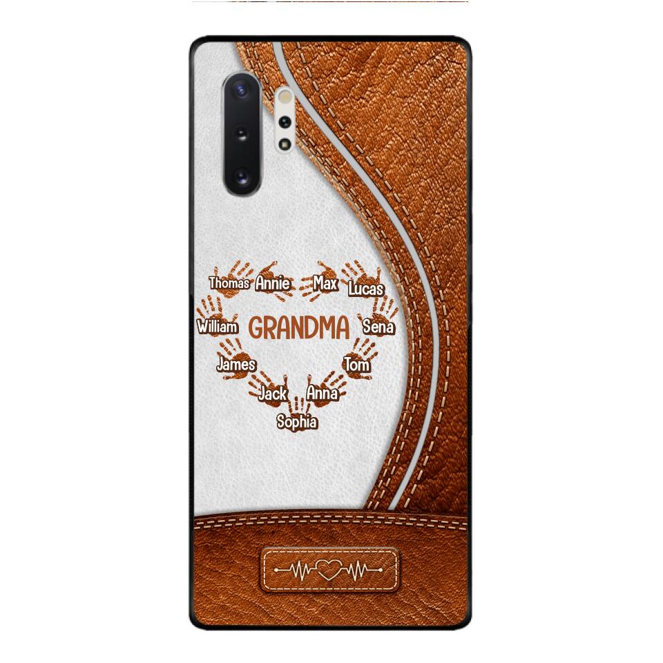 Personalized Grandma Kid Phone Case Printed 22APR-HQ04