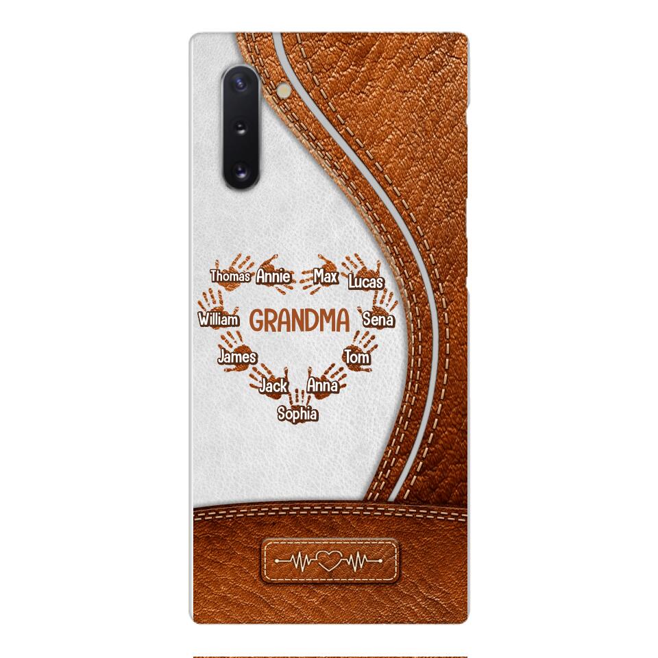 Personalized Grandma Kid Phone Case Printed 22APR-HQ04