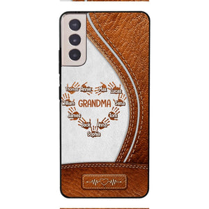 Personalized Grandma Kid Phone Case Printed 22APR-HQ04