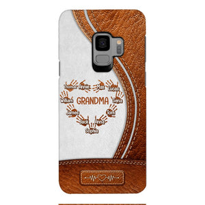 Personalized Grandma Kid Phone Case Printed 22APR-HQ04