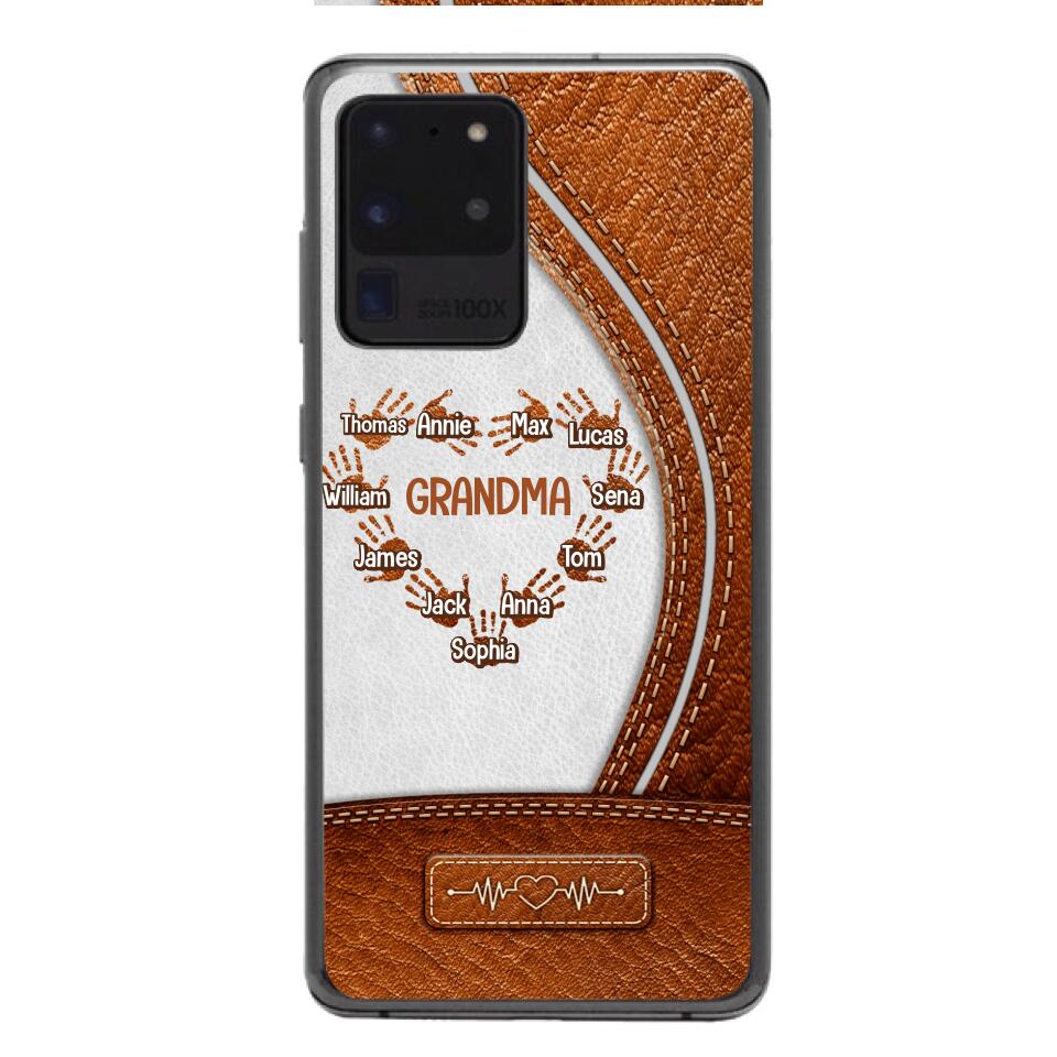 Personalized Grandma Kid Phone Case Printed 22APR-HQ04