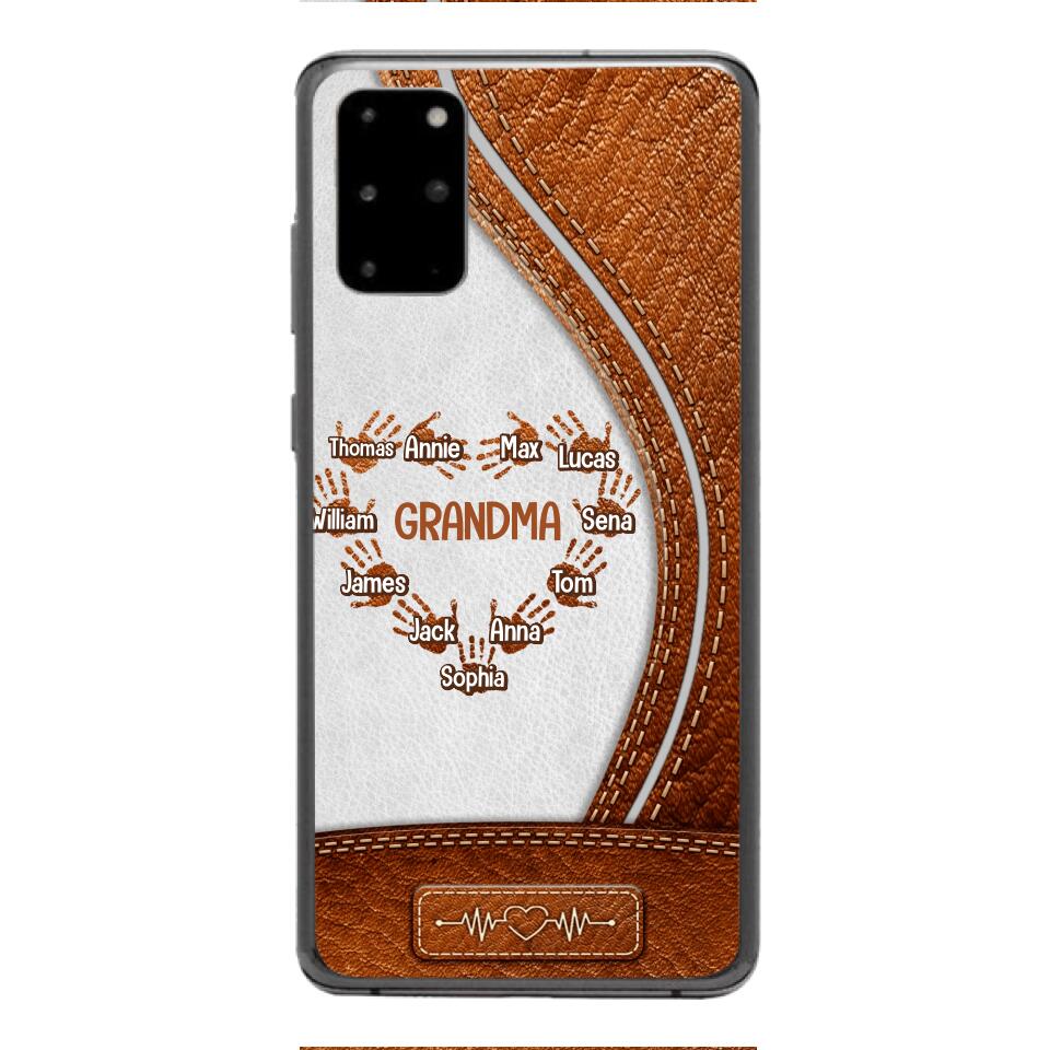 Personalized Grandma Kid Phone Case Printed 22APR-HQ04