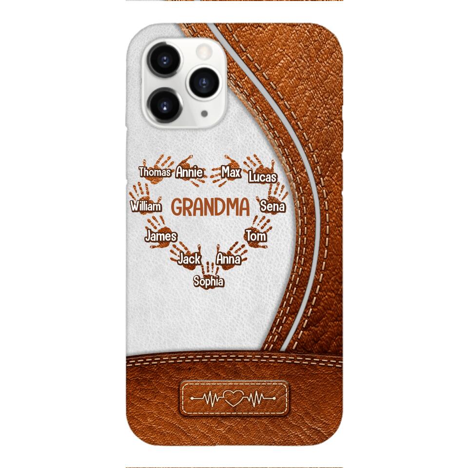 Personalized Grandma Kid Phone Case Printed 22APR-HQ04