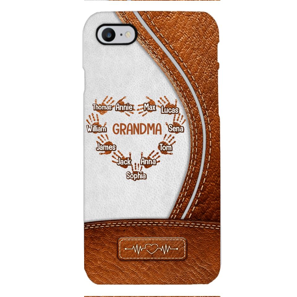 Personalized Grandma Kid Phone Case Printed 22APR-HQ04