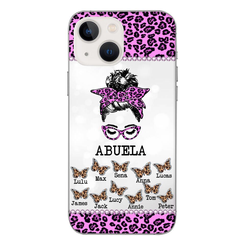 Personalized Grandma Kid Spanish Phone Case Printed 22APR-DT05