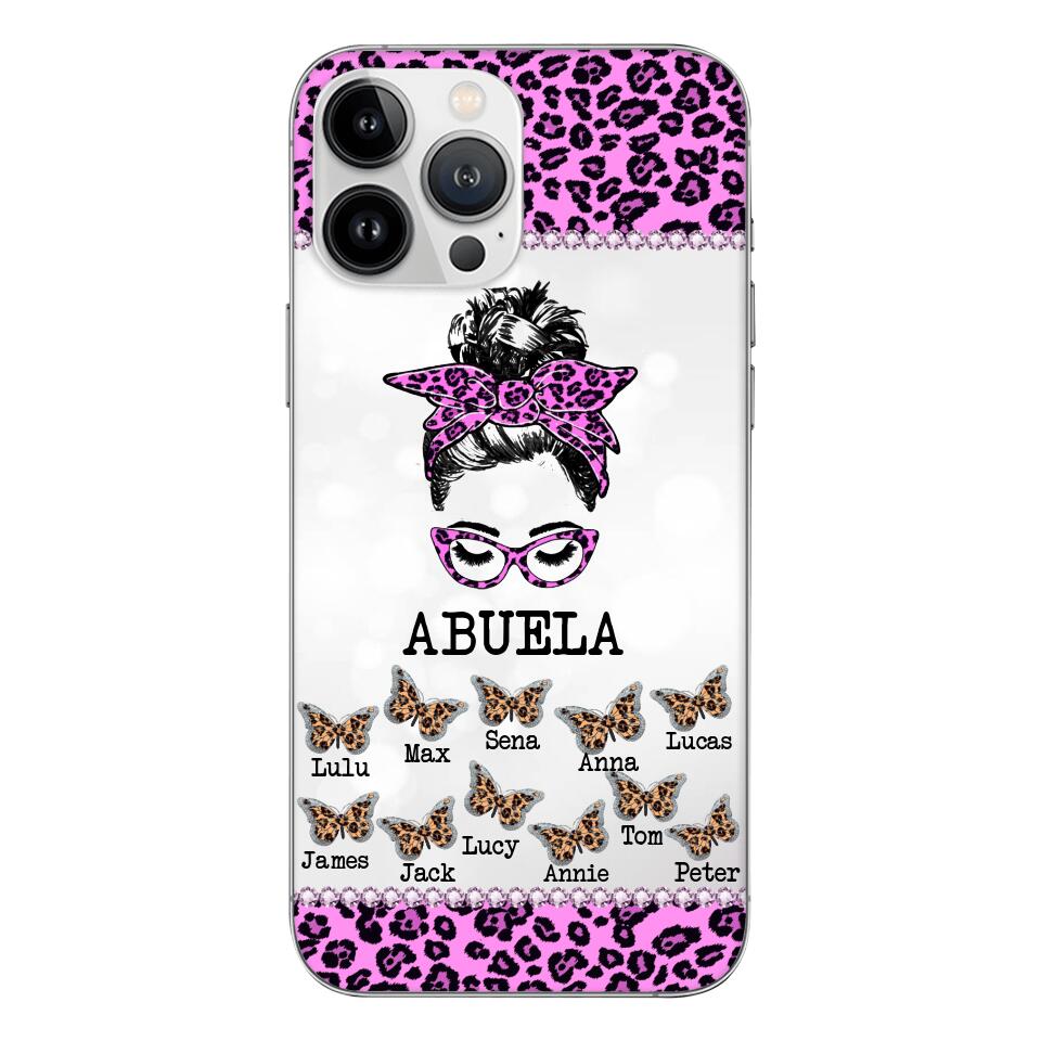 Personalized Grandma Kid Spanish Phone Case Printed 22APR-DT05