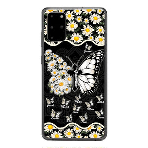 Personalized Grandma Kid Butterfly Phone Case Printed T3Q 0504