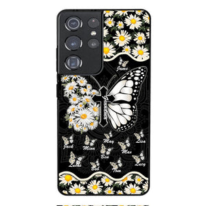 Personalized Grandma Kid Butterfly Phone Case Printed T3Q 0504