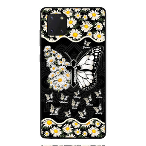 Personalized Grandma Kid Butterfly Phone Case Printed T3Q 0504