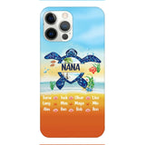 Personalized Nana Kid Turtle Phone Case Printed 3N 0604