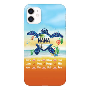 Personalized Nana Kid Turtle Phone Case Printed 3N 0604