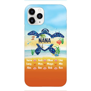 Personalized Nana Kid Turtle Phone Case Printed 3N 0604