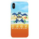 Personalized Nana Kid Turtle Phone Case Printed 3N 0604