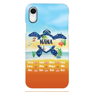 Personalized Nana Kid Turtle Phone Case Printed 3N 0604