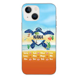 Personalized Nana Kid Turtle Phone Case Printed 3N 0604