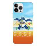 Personalized Nana Kid Turtle Phone Case Printed 3N 0604