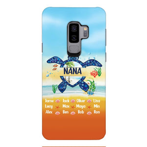 Personalized Nana Kid Turtle Phone Case Printed 3N 0604